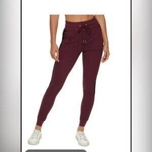 NWOT Calvin Klein Burgundy Joggers